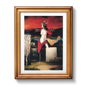 Image of Τheodoros Pantaleon Giclée art print in a frame. Printed by Apolyto