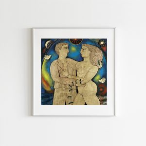 Image of Vasilis Sperantzas Giclée art print in a frame printed by Apolyto